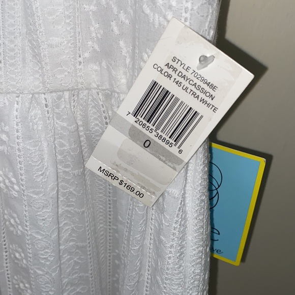 CeCe White Eyelet APR Daycassion Dress - Picture 7 of 11